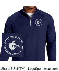 CORE365 Mens Origin Performance Pique Quarter-Zip Design Zoom